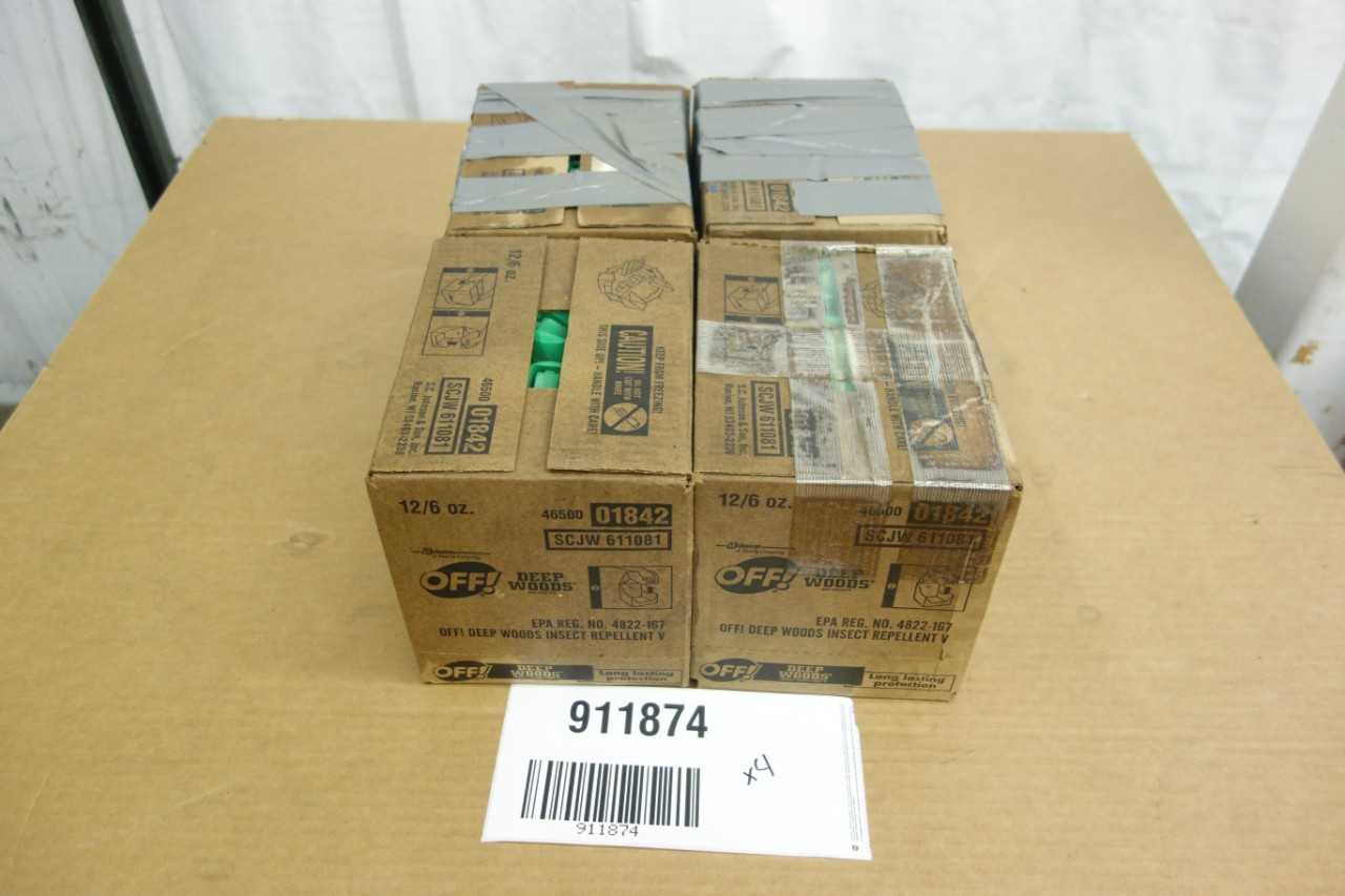 LOT OF 4 CASES OF OFF! DEEP WOODS INSECT REPELLENT - ELECTRIC POWER TOOLS