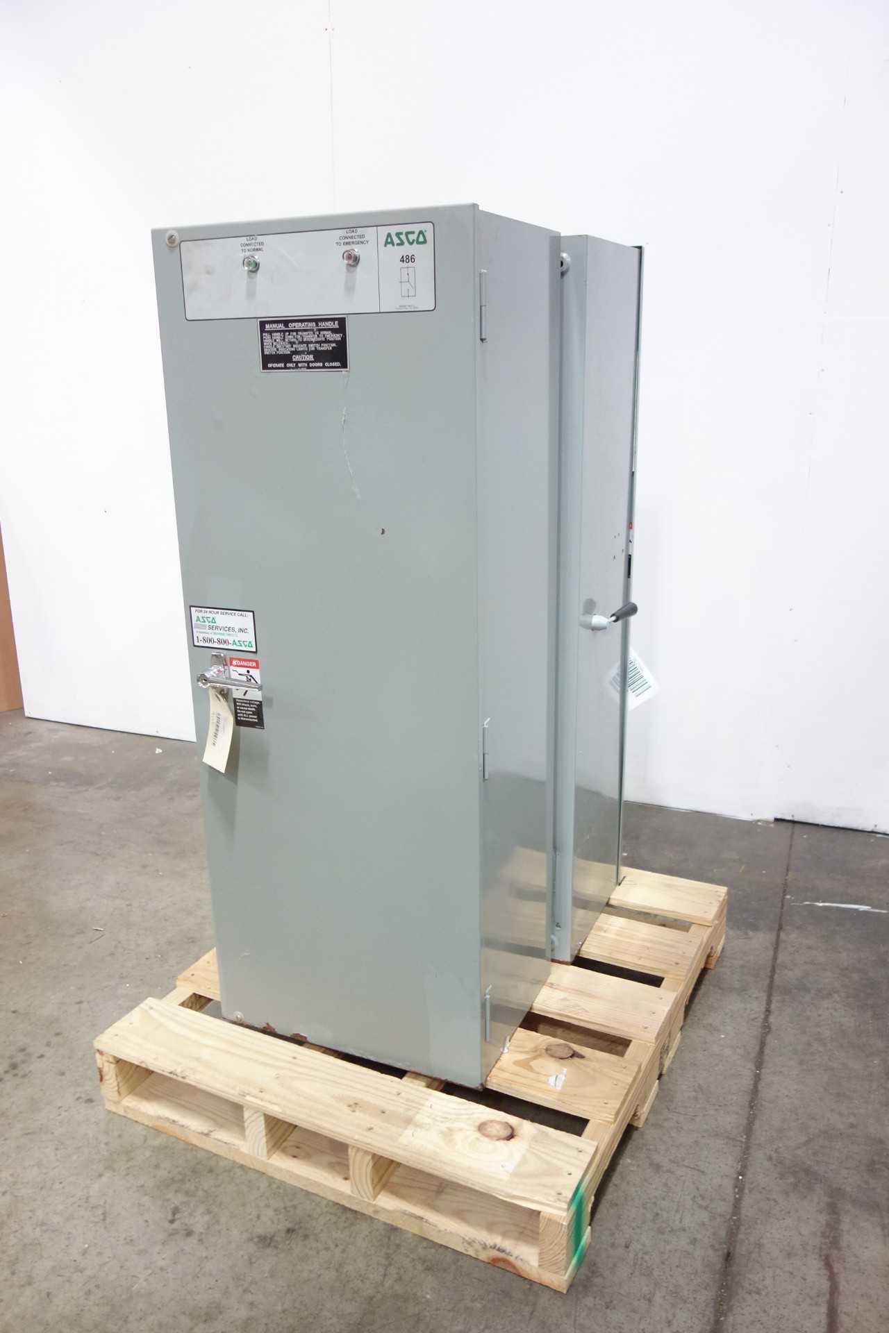 LOT OF 2 ASCO AUTOMATIC TRANSFER SWITCHES - ELECTRICAL COMPONENTS