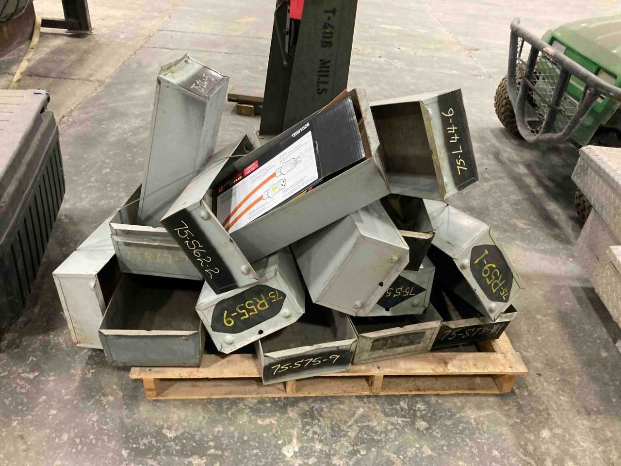 whole pallet of various storage bins - TOOL STORAGE
