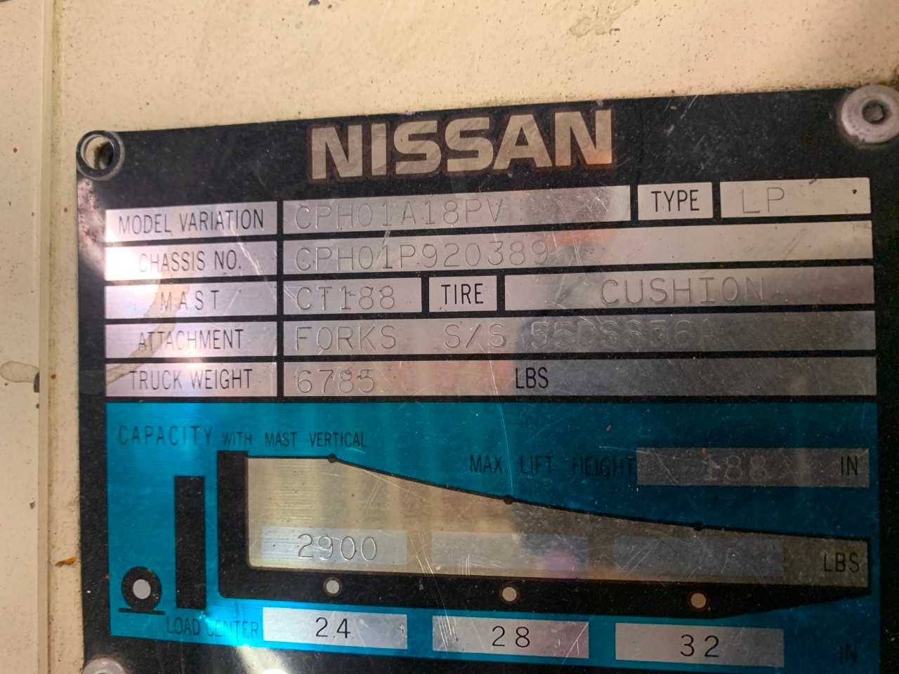 Nissan 35 LP Forklift - FORKLIFTS