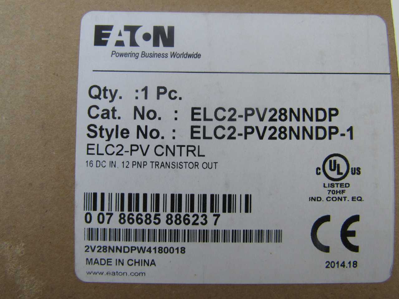 Quantity of 24x ELC2-PV28NNDP PLC/Process Logic Controllers - AUTOMATION & CONTROLS Quantity of 24x ELC2-PV28NNDP PLC/Process Logic Controllers - AUTOMATION & CONTROLS