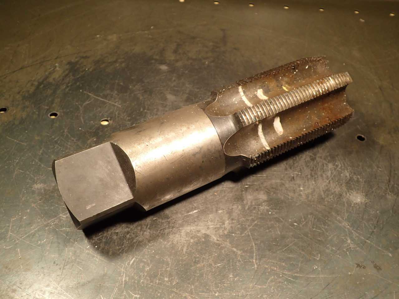 3" -8 NS Hand Thread Tap: 6-Flute, 4-1/2" Long Flutes, GH-5, Made in Poland - MACHINING ACCESSORIES & TOOLING