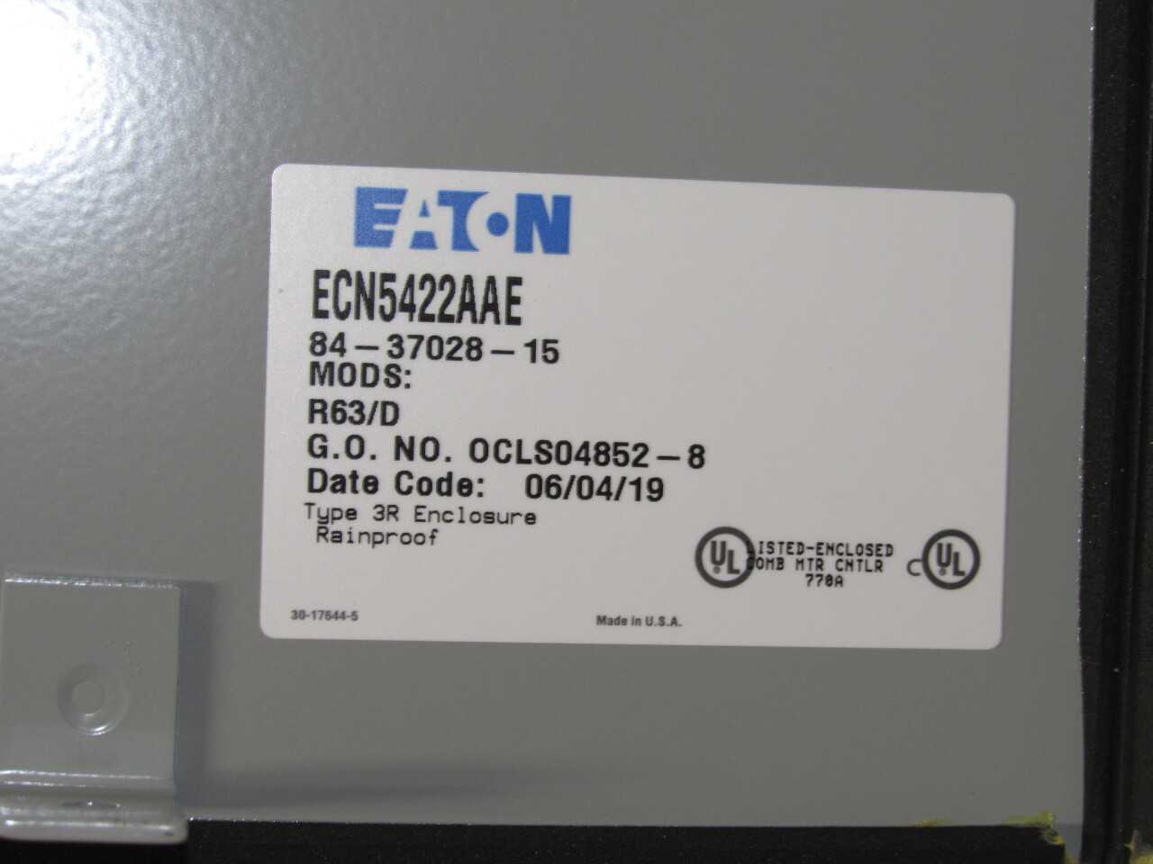 Eaton ECN Enclosure - ELECTRICAL COMPONENTS