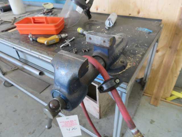 Wilton Vice and Aluminum Table on wheels (1) vice - MISCELLANEOUS