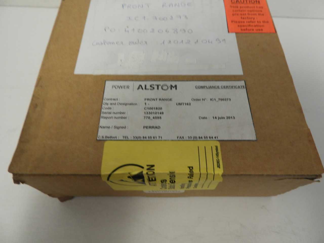 Lot of (3) Alstom UMT 162 CS-C3 Measurement Treatment Card (2) NIB, (1) Open Box - INDUSTRIAL PARTS