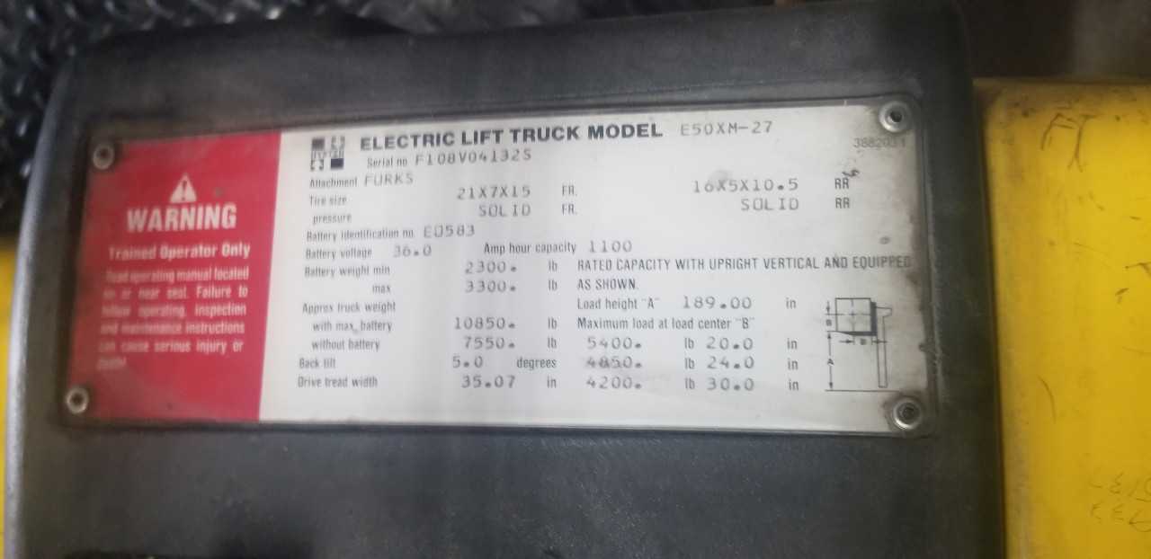 1998 Hyster E50XM sitdown counterbalance, Oklahoma City, OK - FORKLIFTS