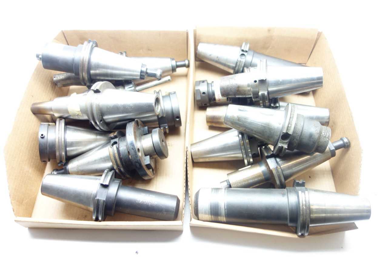 LOT OF ASSORTED CAT50 TOOL HOLDERS - ELECTRIC POWER TOOLS