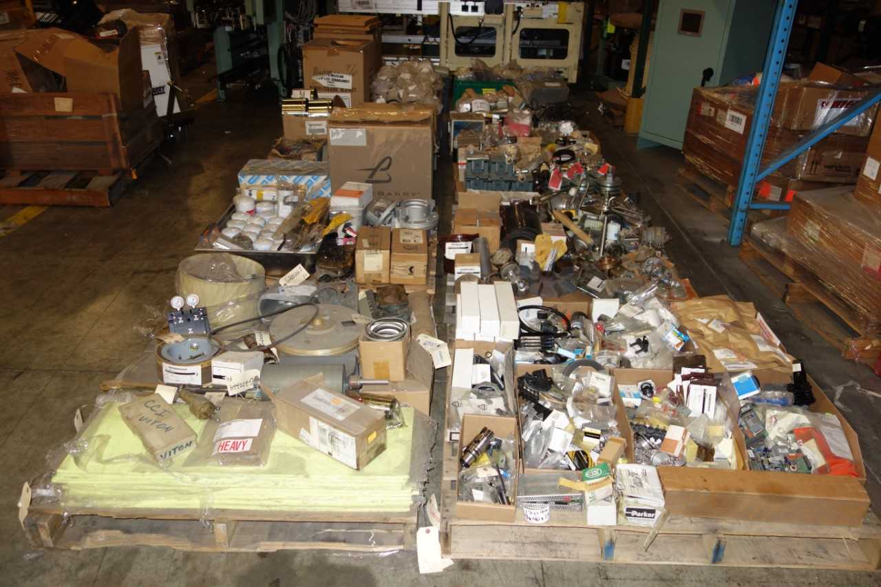 8 PALLETS OF ASSORTED INDUSTRIAL SURPLUS - ELECTRICAL COMPONENTS