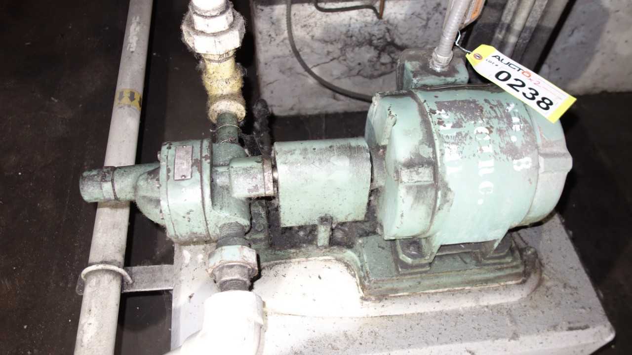 LOT OF 2 WORTHINGTON GAUM 1HP 220/440V-AC ROTARY PUMP MOTOR - ELECTRIC MOTORS