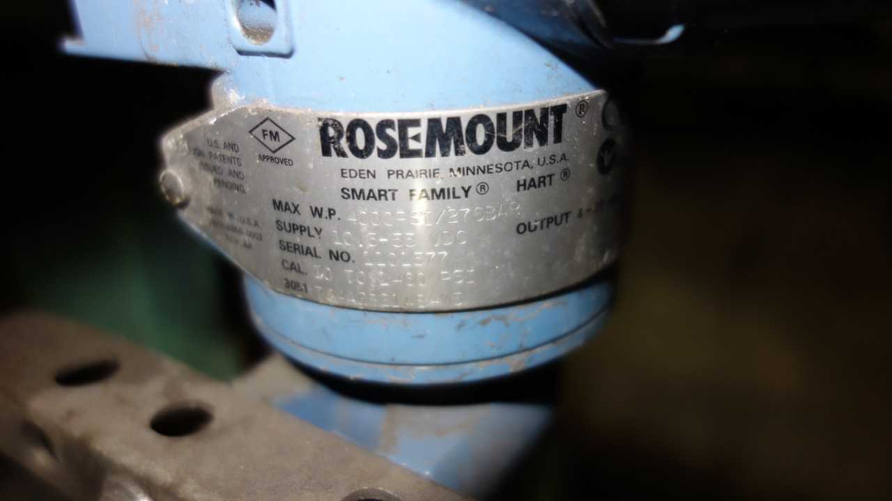 LOT OF 7 ROSEMOUNT 3051 PRESSURE TRANSMITTERS - INSTRUMENTATION