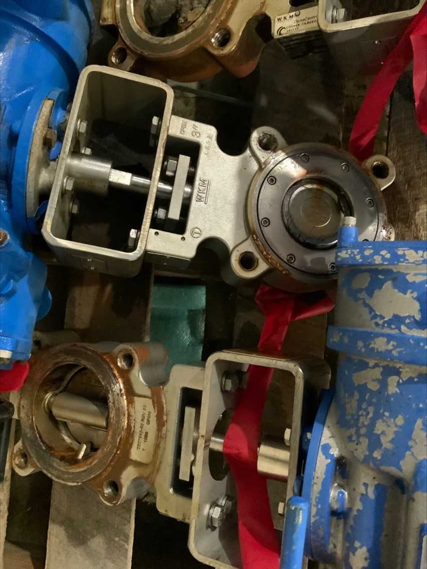 Rotork Actuator Q100FA07 w/3" Butterfly Valve QTY 3 - ELECTRIC VALVE ACTUATORS
