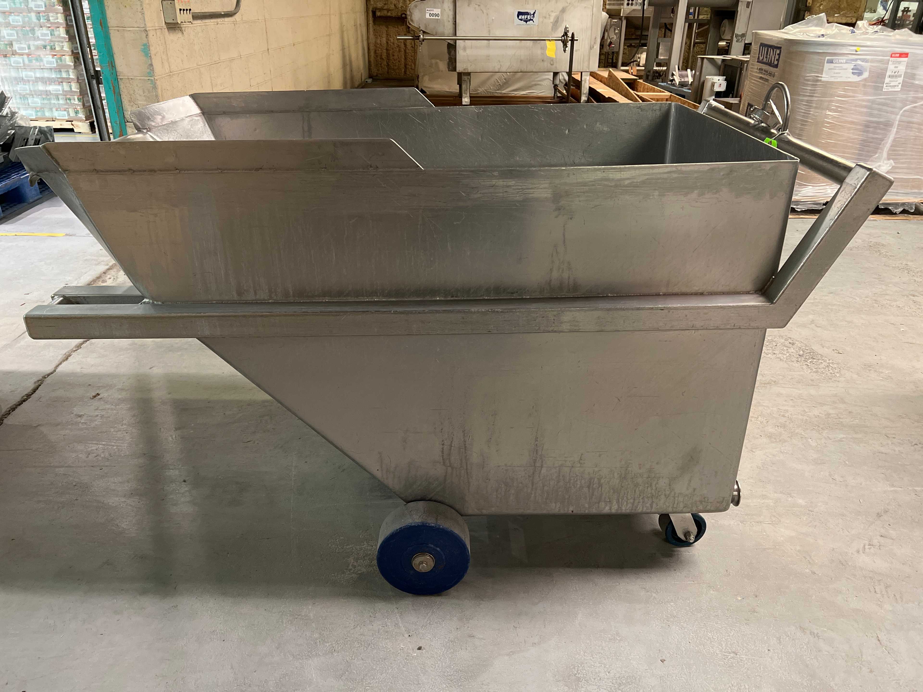 Stainless Steel Dump Cart Hopper