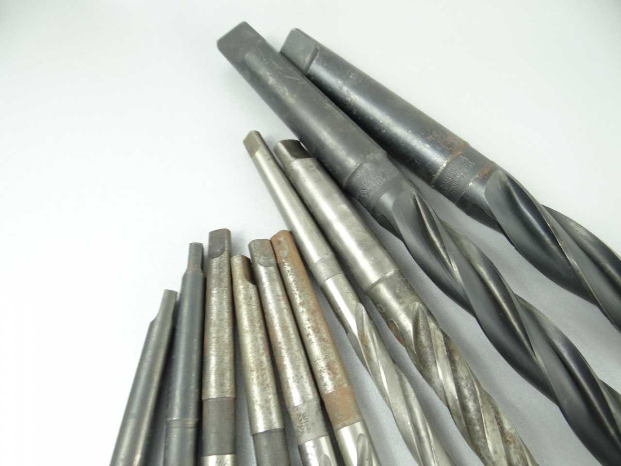 Lot of 10 HSS 1MT 2MT 3MT Taper Shank Core Drills - MACHINING EQUIPMENT PARTS