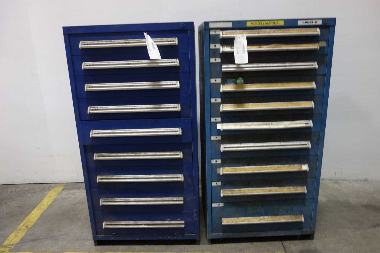 LOT OF 2 MULTI DRAWER TOOL CABINETS - TOOL STORAGE