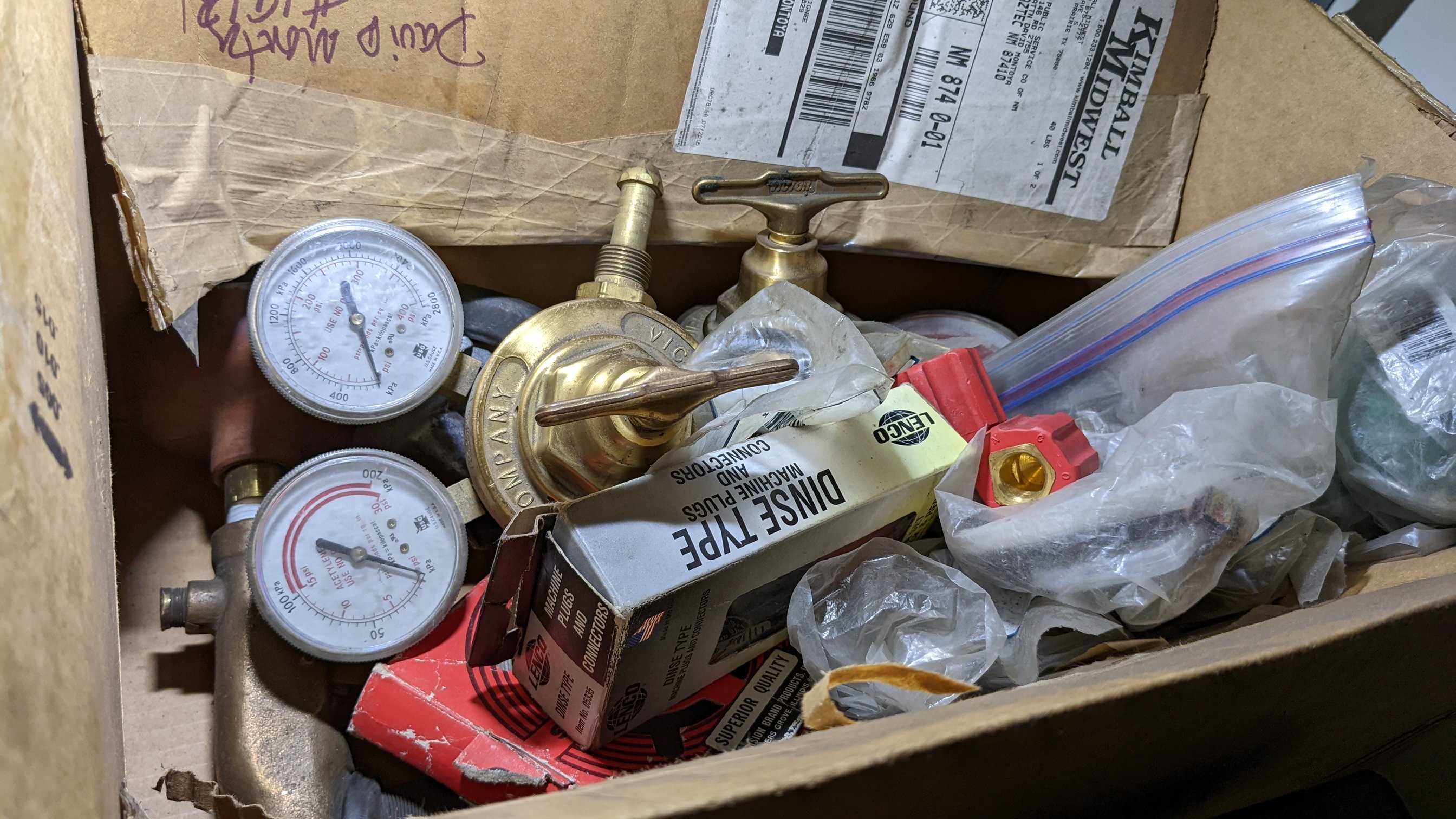 LOT OF WELDING COMPONENTS - INDUSTRIAL PARTS