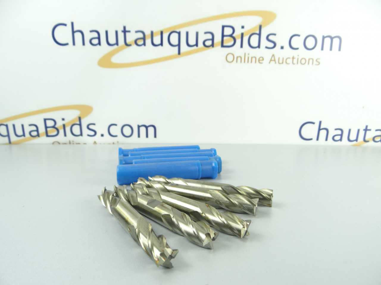 New Lot of 5 CME HSS 4 Flute Double End Mills - MACHINE TOOLING