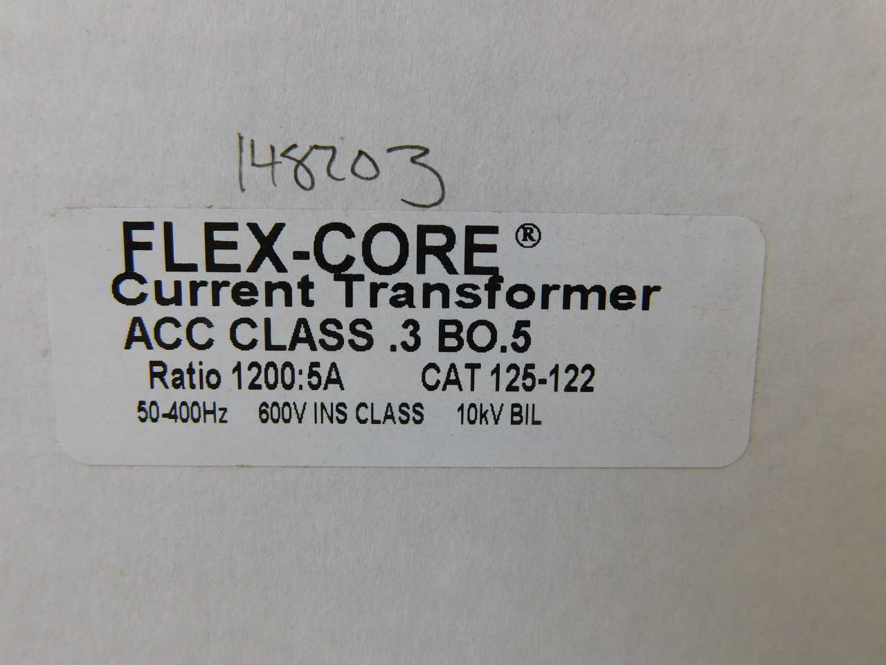 Quantity 3 of Flex-Core 125-122 Current Transformer - CONTROL TRANSFORMERS