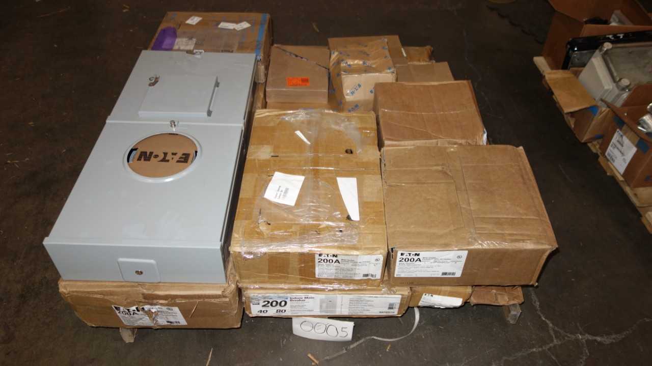 1 PALLET OF ASSORTED EATON 200A, 125A METER SOCKET PANELS - ELECTRICAL COMPONENTS