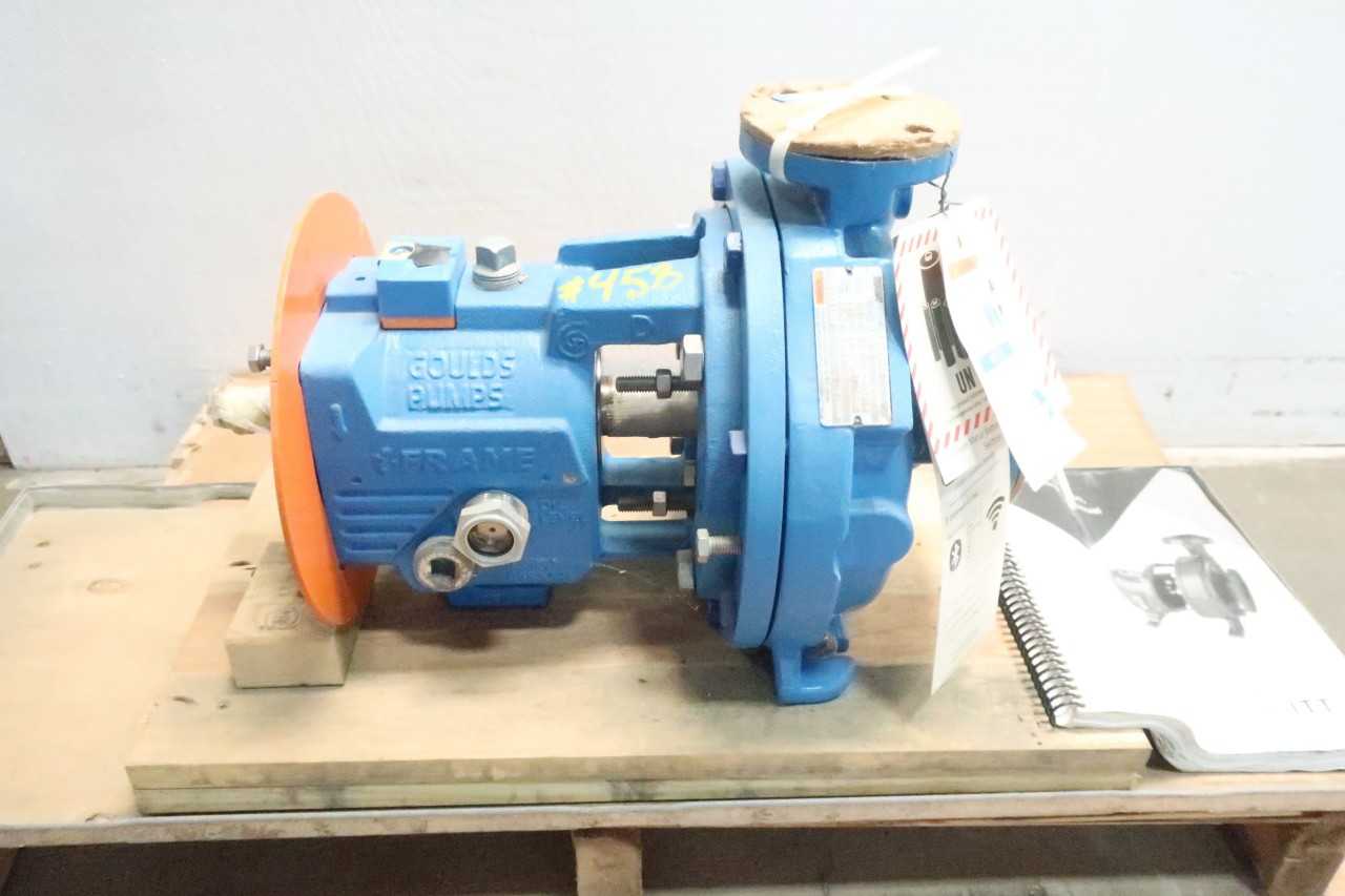 GOULDS 3196 STI I-FRAME CENTRIFUGAL PUMP 60GPM 1X1.5-8 55FT 1IN X 1-1/2IN - CENTRIFUGAL PUMP GOULDS 3196 STI I-FRAME CENTRIFUGAL PUMP 60GPM 1X1.5-8 55FT 1IN X 1-1/2IN - CENTRIFUGAL PUMP