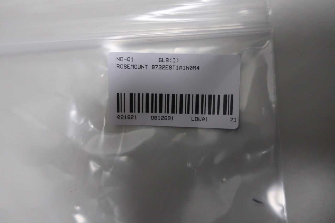 ROSEMOUNT 8732EST1A1N0M4 90-250V-AC FLOW TRANSMITTER - INSTRUMENTATION