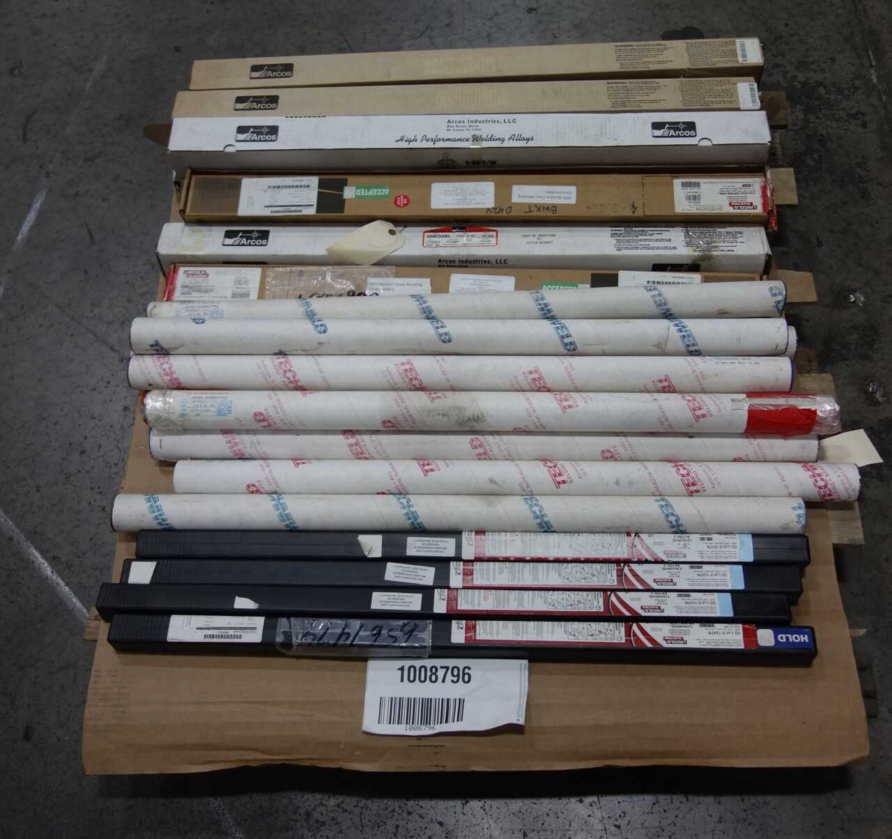 LOT OF ASSORTED WELDING ELECTRODES - WELDING EQUIPMENT