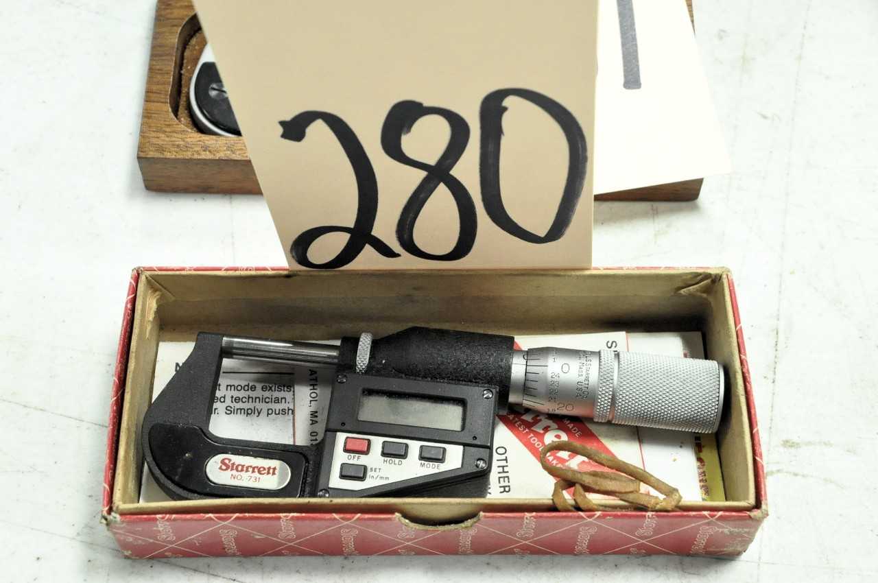 Starrett No  731 Digital 1 inch micometer - ELECTRIC POWER TOOLS