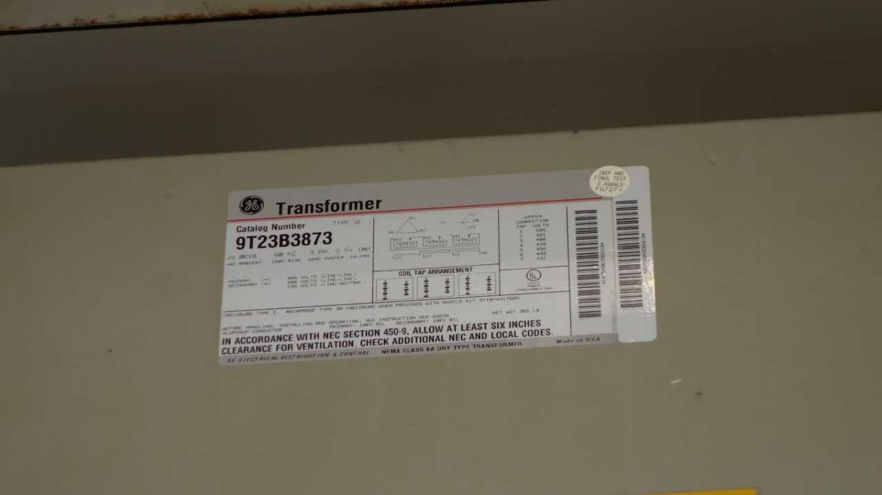 LOT OF 3 GE TRANSFORMERS (2) 25KVA (1) 45KVA - CONTROL TRANSFORMERS