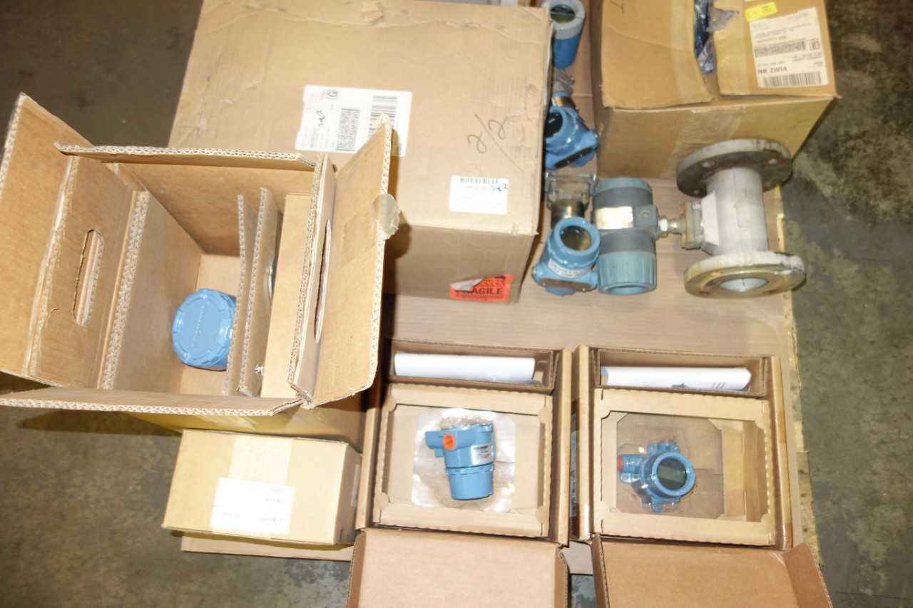 1 PALLET OF ASSORTED FLOW METERS, SENSORS, TRANSMITTERS - INSTRUMENTATION