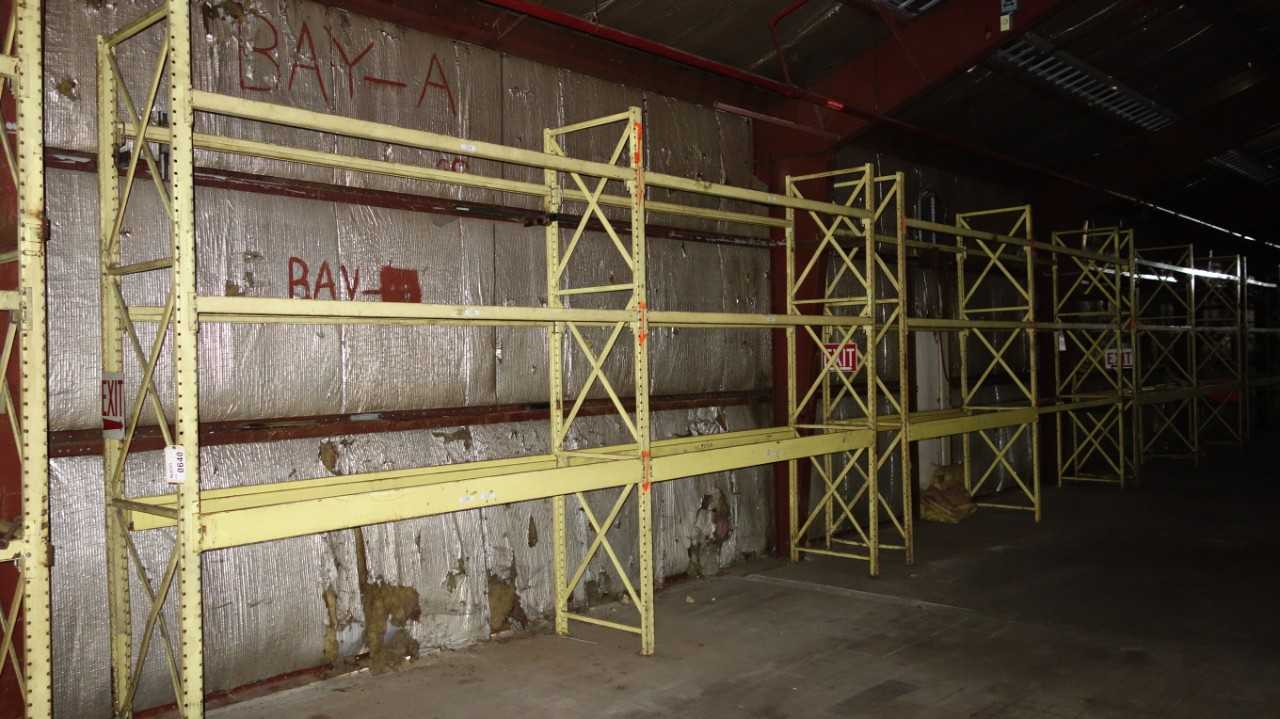 54FT OF STEEL RACKING - 12' HIGH x 3' DEEP 9ft Sections - PALLET RACKING