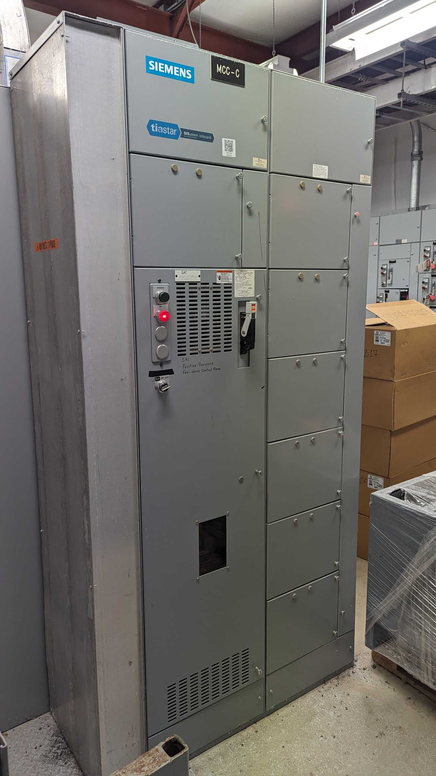 Siemens Tiastar 2-Section Motor Control Center - MOTOR CONTROL CENTERS