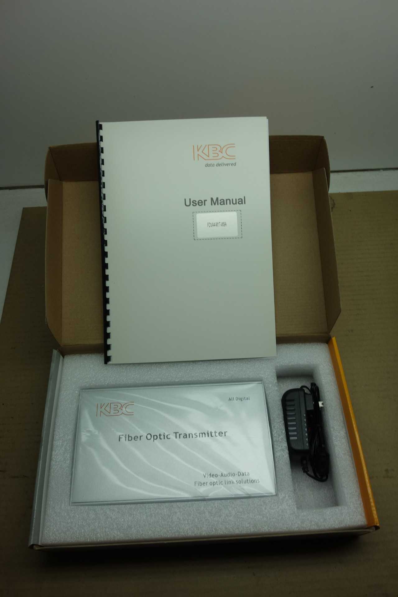 LOT OF 2 KBC 4-CH FIBER OPTIC TRANSMITTERS - INSTRUMENTATION