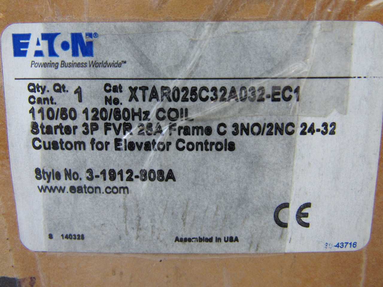 Quantity of 6x XTAR025C32A032-EC1 Starters - MOTOR STARTERS