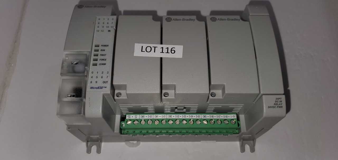 Allen Bradley Micro 830 2080-LC30-24QWB PLC - AUTOMATION & CONTROLS