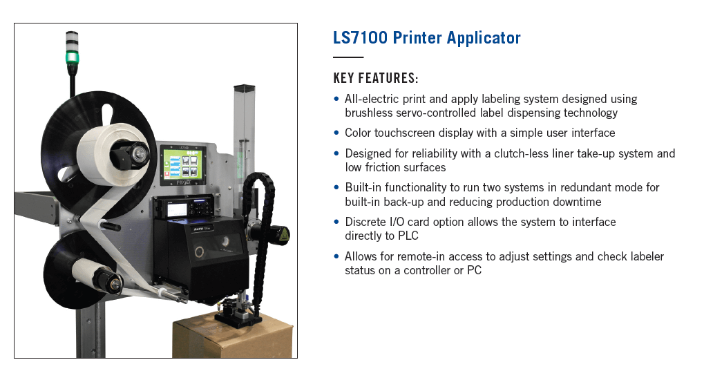 2019 FoxJet LS7100 High Speed Label Applicator - PACKAGING