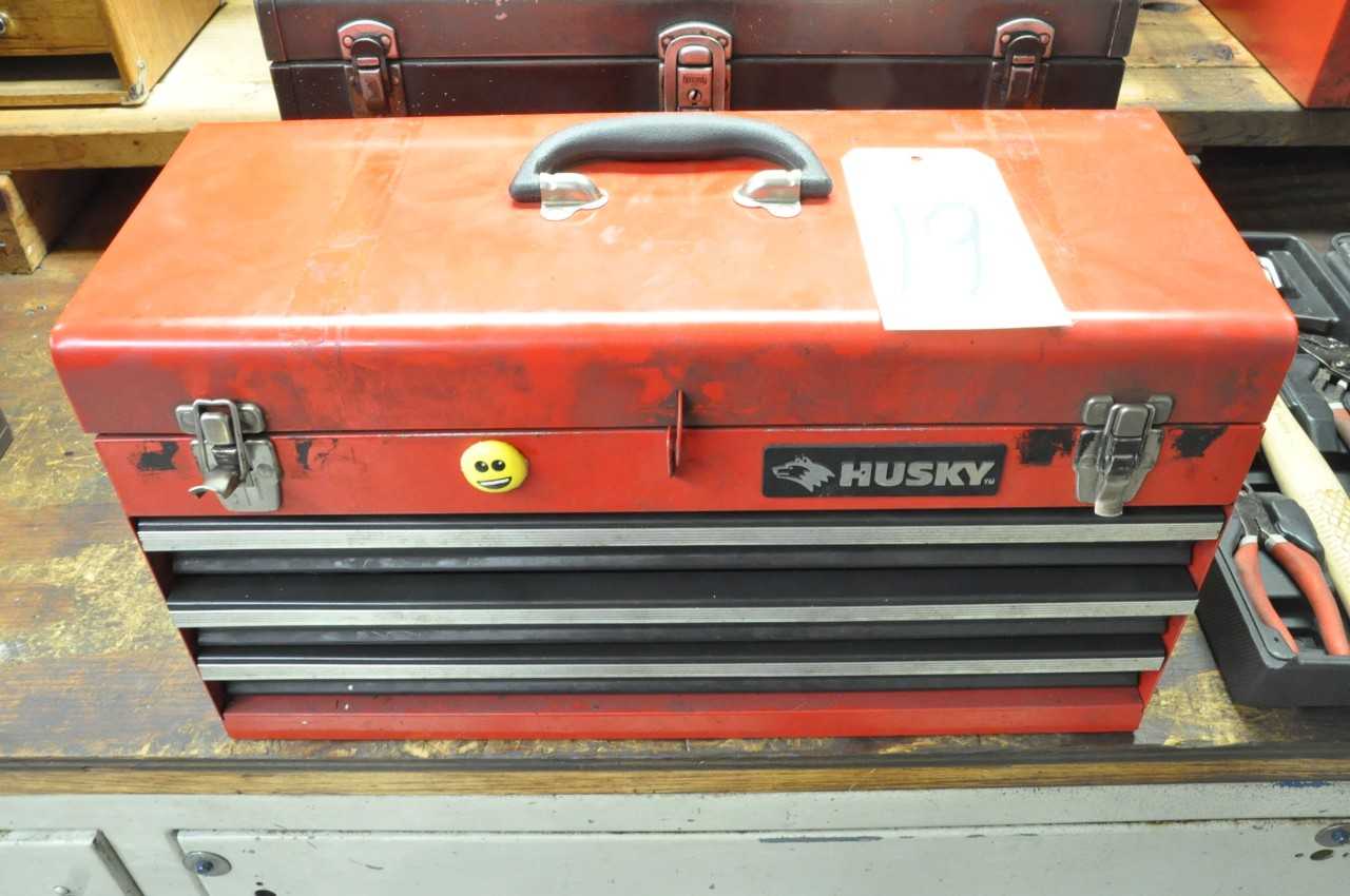 Husky 3-Drawer Flip Top Tool Box - MISCELLANEOUS