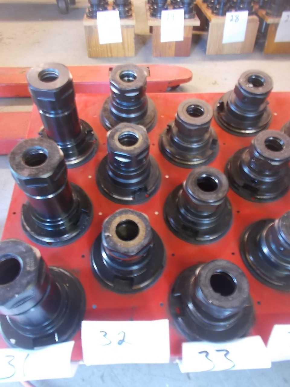 3 Valenite Cat 50 TG100 Collets - MACHINING ACCESSORIES & TOOLING