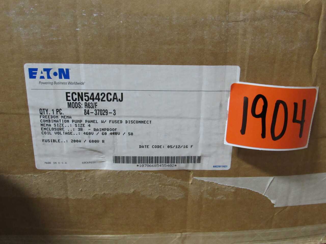 Eaton Panel w/ Fused Disconnect - ELECTRICAL COMPONENTS