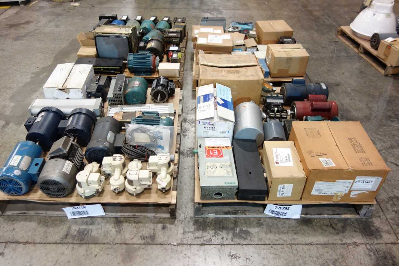 4 PALLETS OF ASSORTED ELECTRICAL - ELECTRICAL COMPONENTS