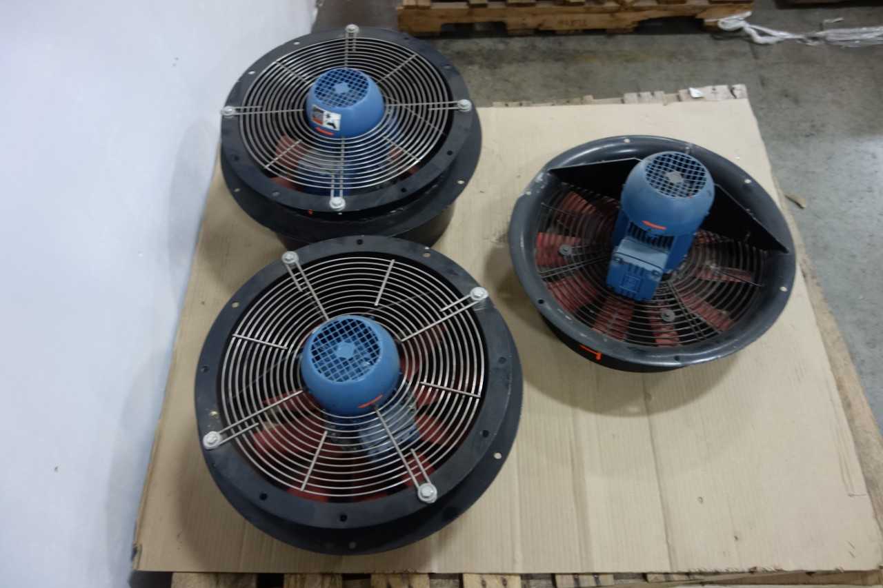 LOT OF ASSORTED AAA INDUSTRIAL FANS - MATERIAL HANDLING