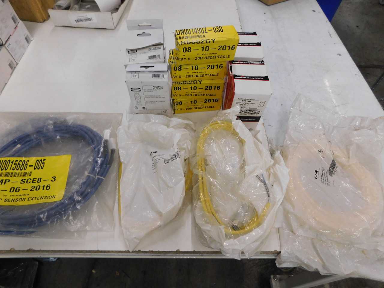 Lot of Quantity 37x Assorted Cable/Wire/Cord/Outlet - ELECTRICAL COMPONENTS