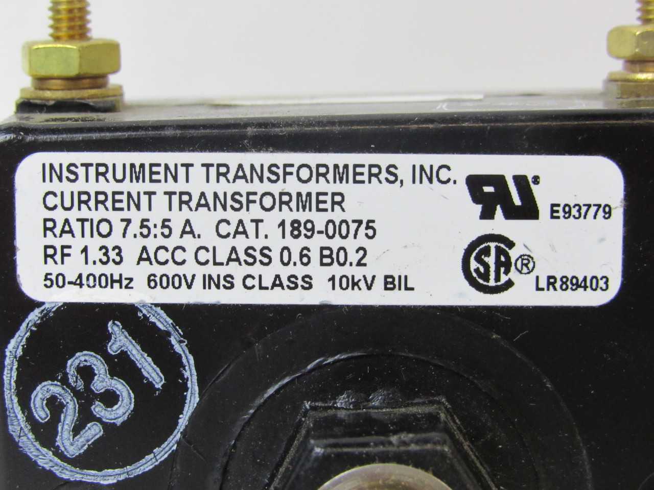 Quantity of 20x 189-0075 Transformers - CONTROL TRANSFORMERS Quantity of 20x 189-0075 Transformers - CONTROL TRANSFORMERS