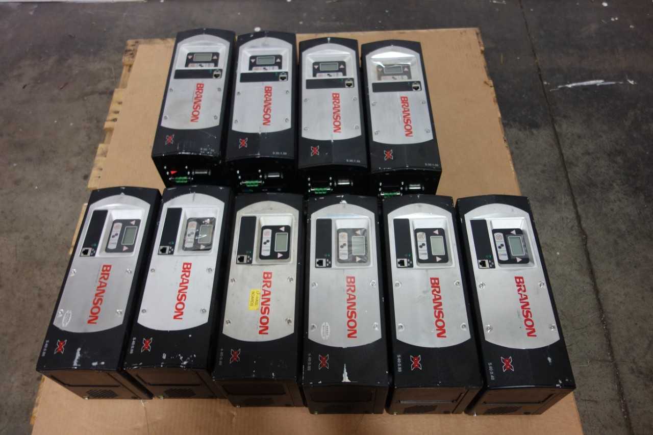LOT OF ASSORTED BRANSON ULTRASONICS POWER SUPPLIES - AUTOMATION & CONTROLS