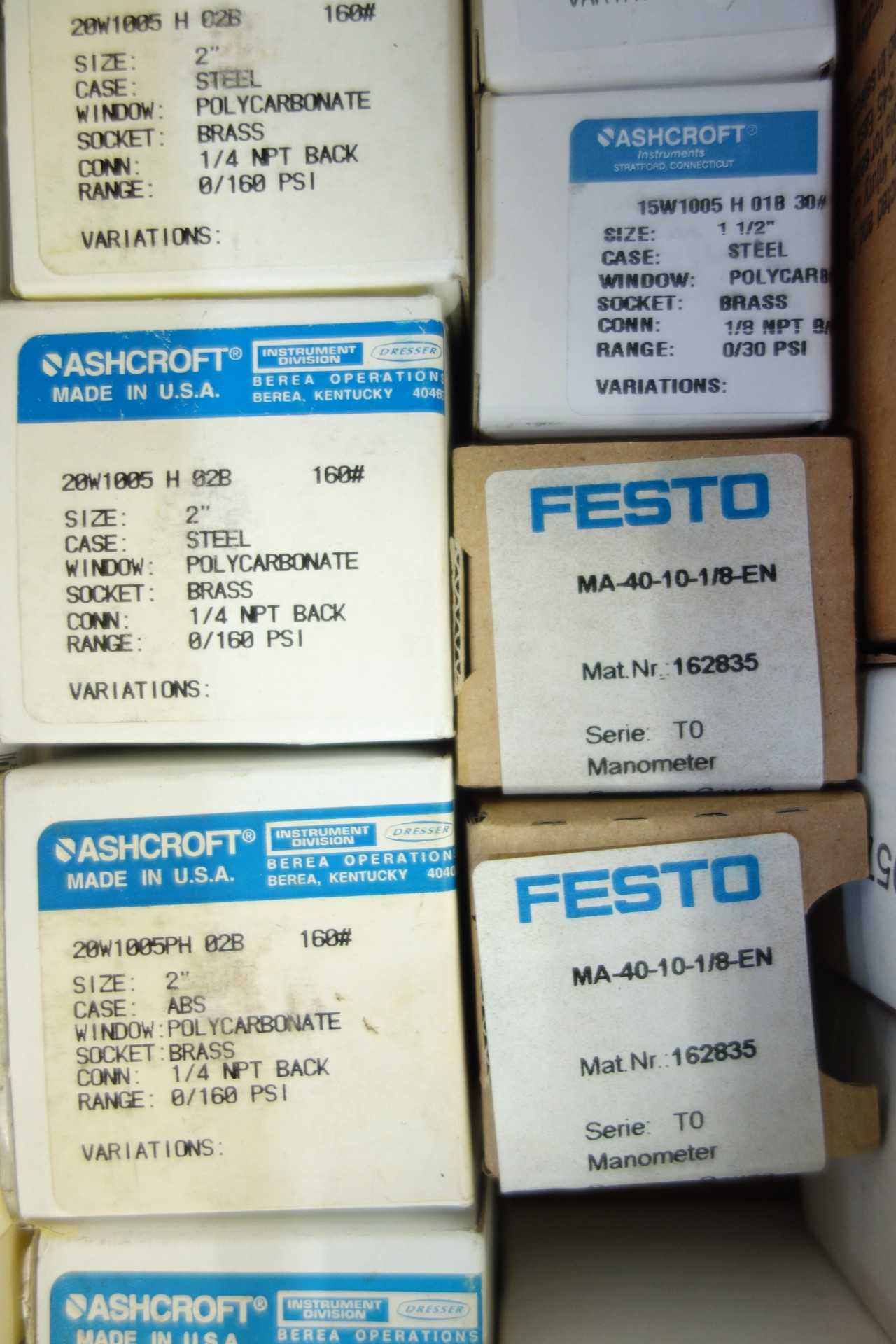 2 PALLETS OF ASSORTED PRESSURE GAUGES - INSTRUMENTATION