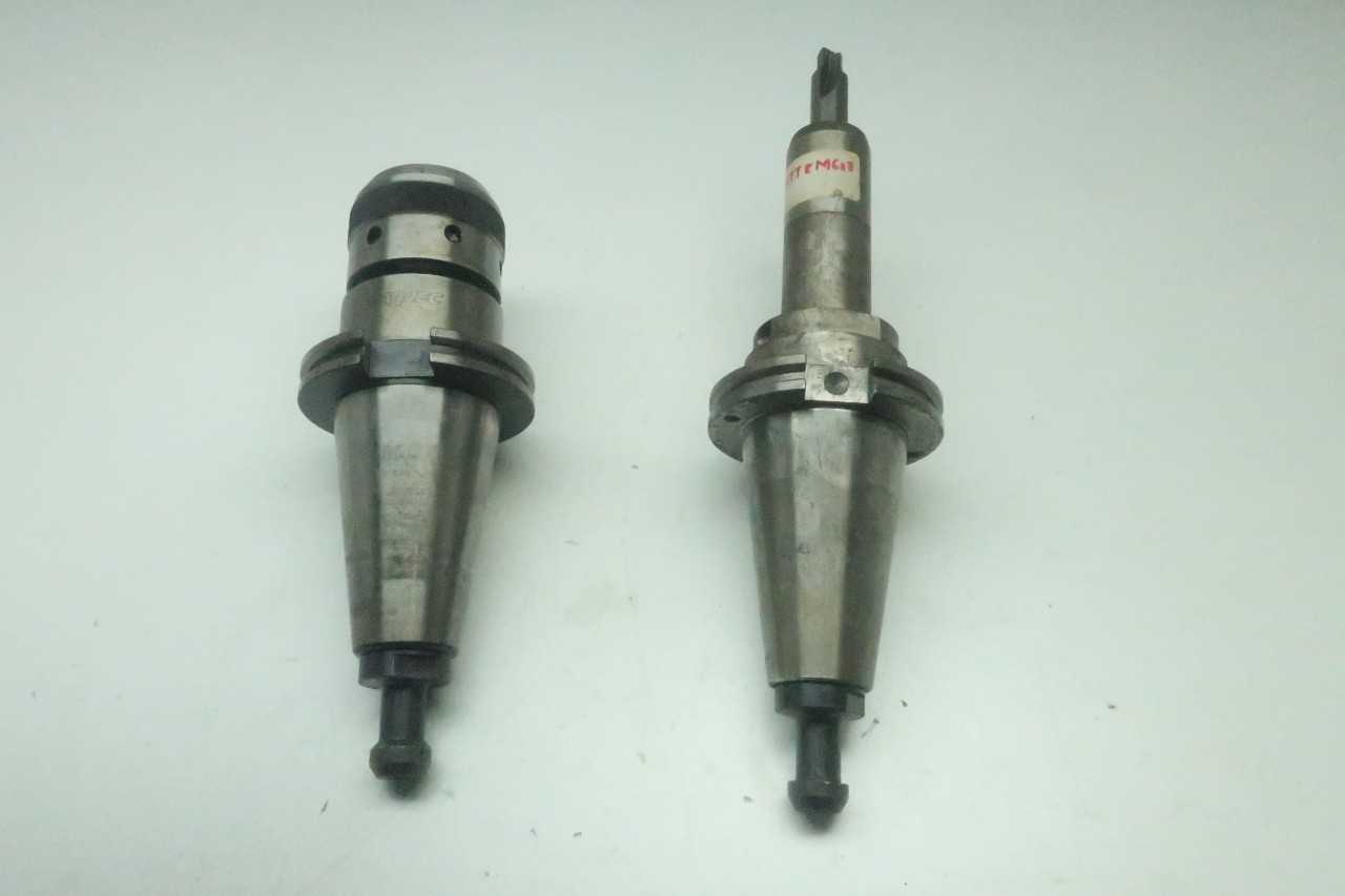 LOT OF ASSORTED CAT50 TOOL HOLDERS- PARLEC, ERICKSON - ELECTRIC POWER TOOLS