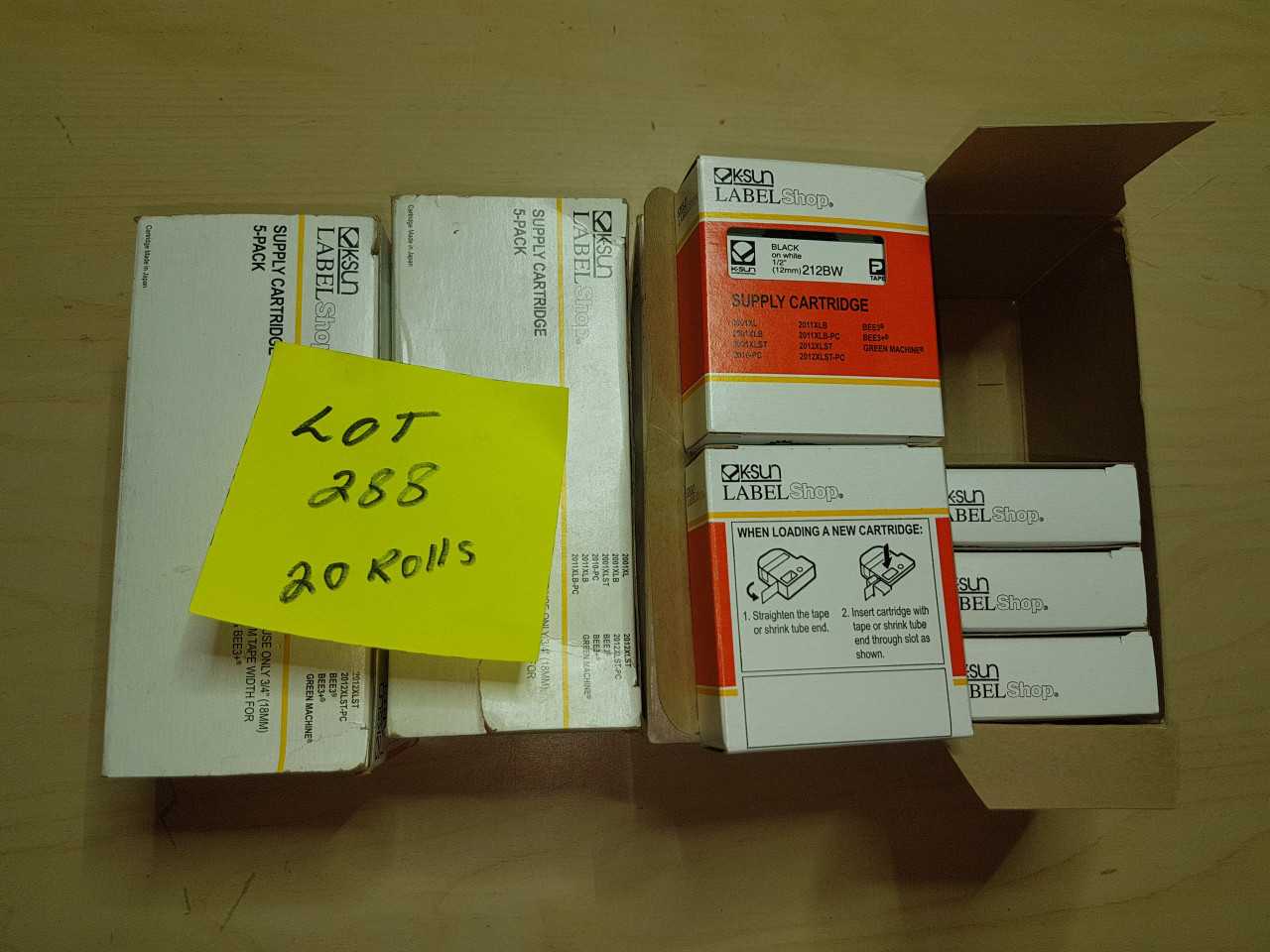212 BW LABEL QTY 20 ROLLS - PACKAGING
