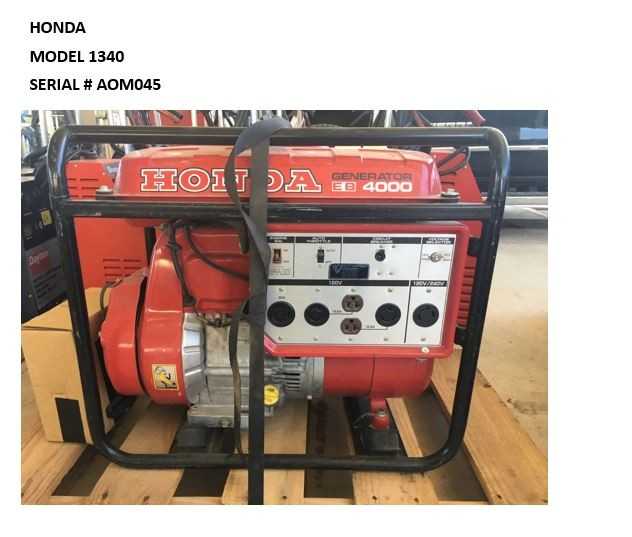 Honda 1340 Generator - STANDBY POWER GENERATOR