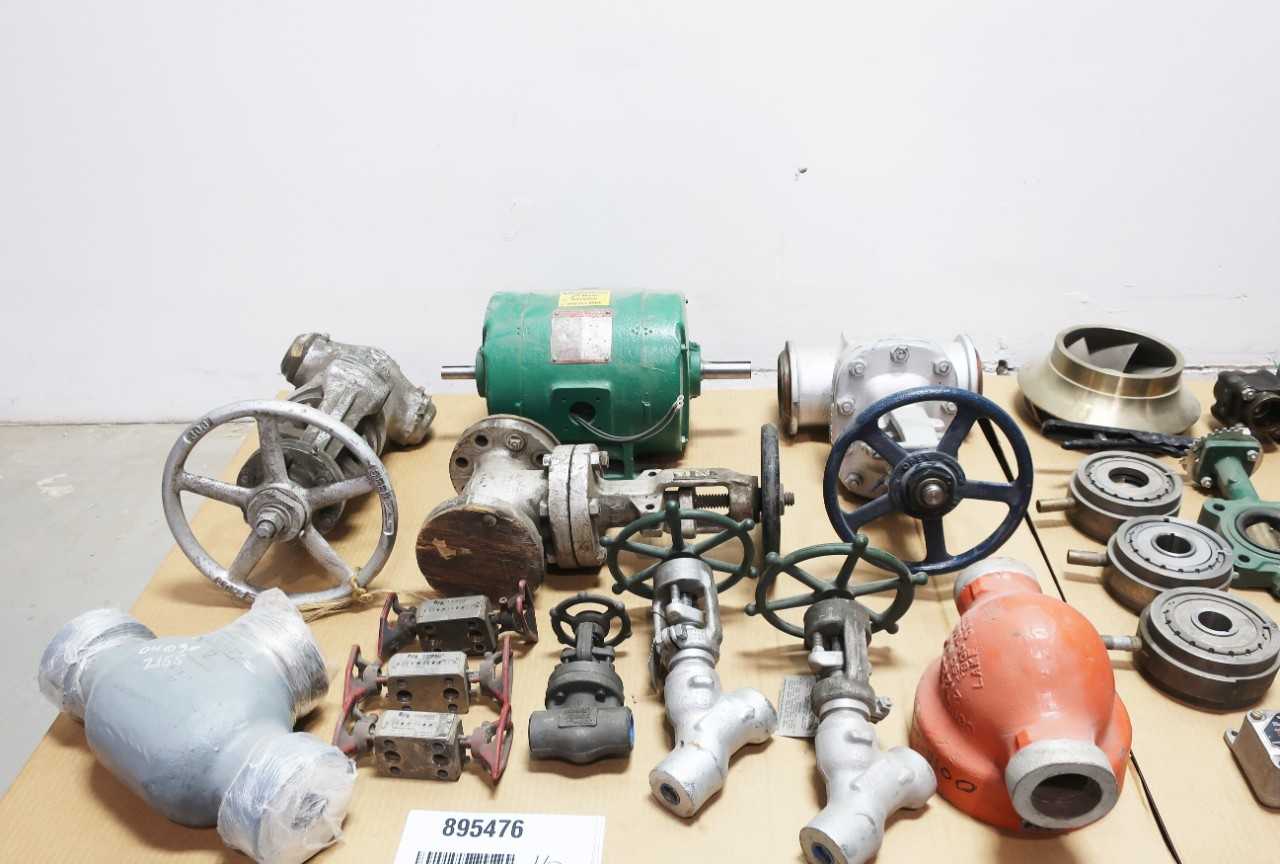 2 PALLETS OF VALVES, ELECTRICAL, PUMP PARTS - ELECTRICAL COMPONENTS