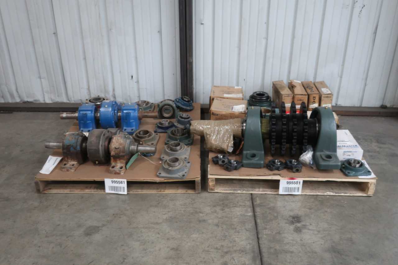 2 PALLETS OF ASSORTED PILLOW BLOCK, MOUNTED, AND FLANGE BEARINGS - BEARINGS