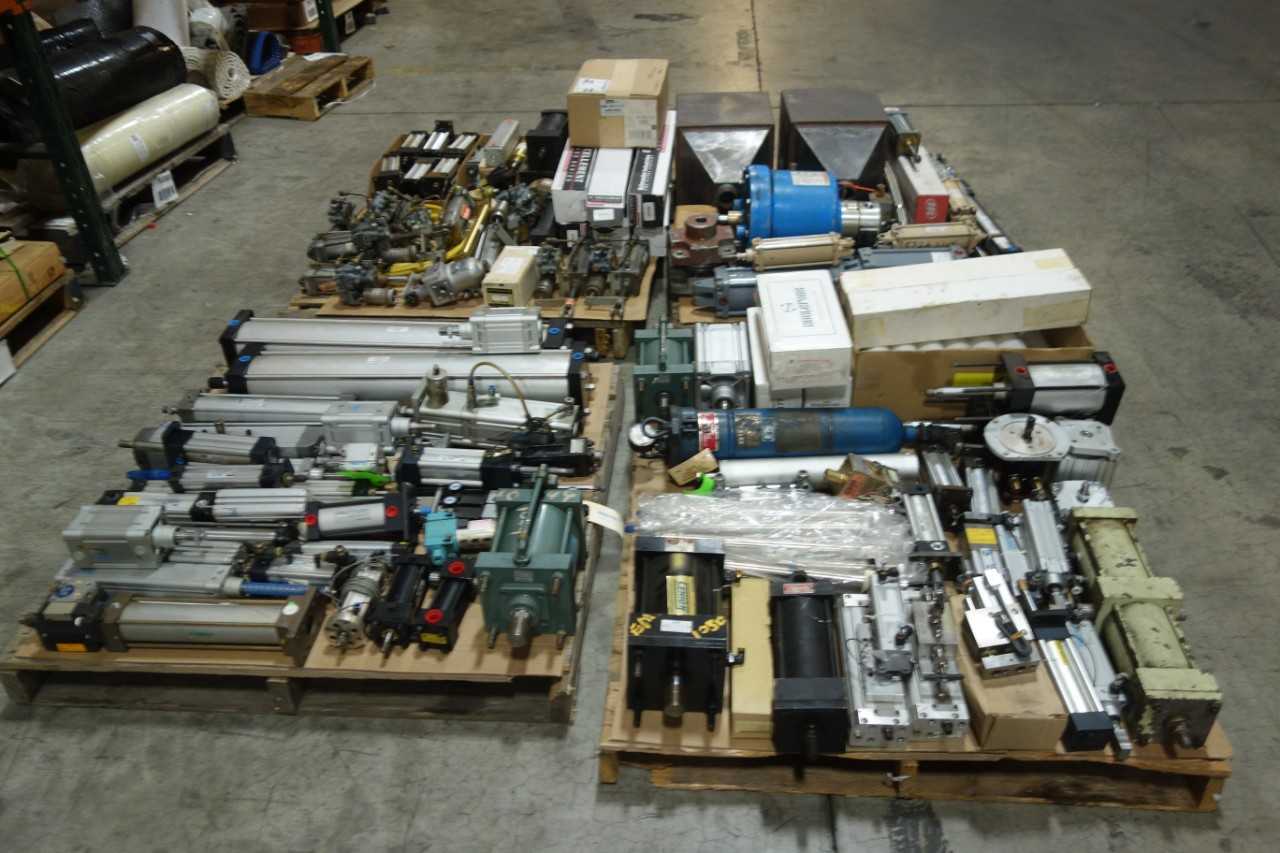 4 PALLETS OF ASSORTED PNEUMATIC REPLACEMENT PARTS - PNEUMATIC POWER TOOL