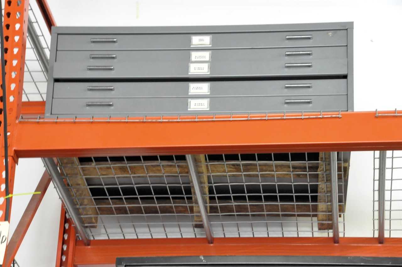 5-Drawer Print File Cabinet, (Located on Upper Shelf of Pallet Racking) - TOOL STORAGE